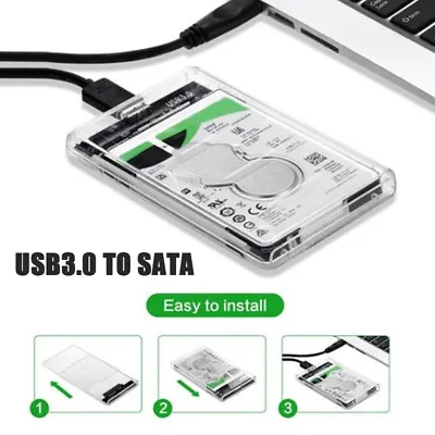 £7.08 • Buy USB 3.0 To SATA Hard Drive Enclosure Caddy Case For 2.5  Inch HDD / SSD ExteBS1