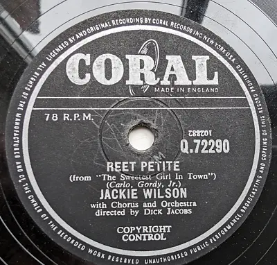 78 Rpm 1957 -Jackie Wilson Reet Petite / By The Light Of The Silvery Moon E- • £5