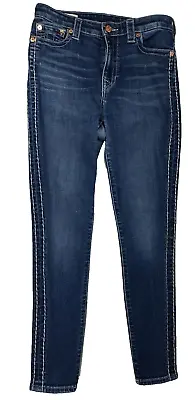 True Religion Womens Jeans SZ 30 Halle Super Skinny High Rise Super Skinny Thick • $24.99