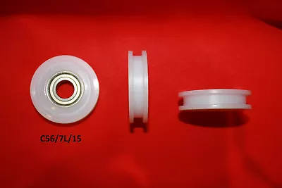 £8 • Buy 56mm Square Flat Nylon Pulley Idler Wheel, Ball Bearing Different Diameters