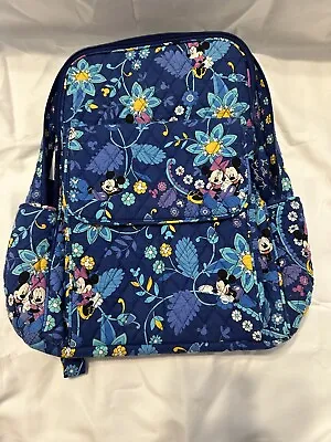 Vera Bradley Disney Iconic Backpack Minnie & Mickey’s Whimsical Paisley Blue • $60