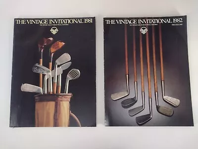 1981 & 1982 The Vintage Invitational Program- Vintage Club- Indian Wells Ca • $19.99