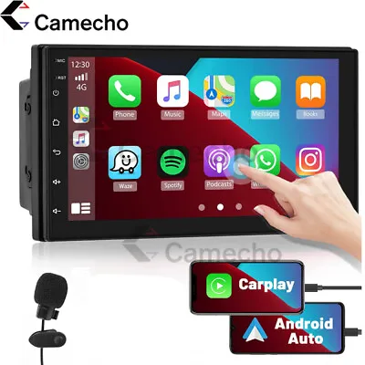 $43.99 • Buy 7  Car Radio Apple Carplay Auto Car Stereo Touch Screen Bluetooth Double 2Din FM