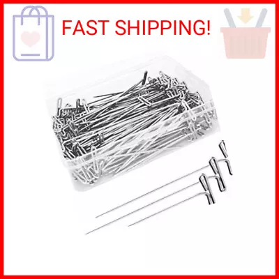 200Pcs T Pins 2 Inch Sewing Pins Stainless Steel Wig Pins For Wigs T-pins For • $10.49