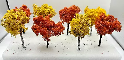 Model Trees Autumn Trees 3-4 Inch Set Of 8 O/HO Scale • $31.99