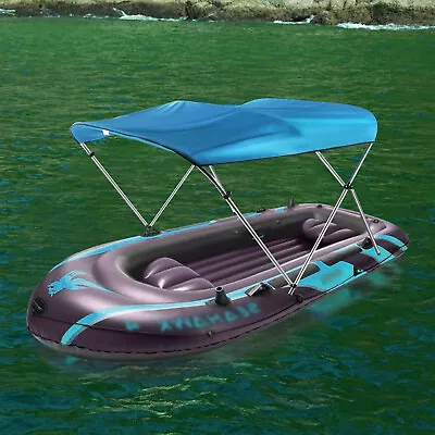 Boat Topside Cover IP85 UV Protect 600D Oxford Cloth Aluminum Alloy Sunshade Set • $94.05