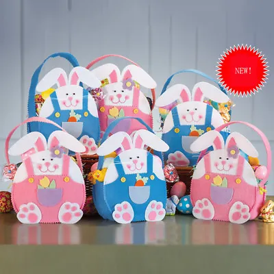 £3.74 • Buy Kids Girl Candy Eggs Gift Toy Bunny Rabbit Easter Basket Bag Holder Fun KS