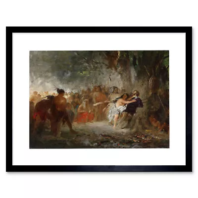 Painting Engel Pocahontas Saves Captain Smith Framed Print 12x16 Inch • $19.79