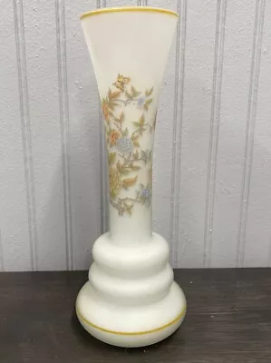 Vase Satin Finish With Painted Flowers Made In Peru  • $15.99
