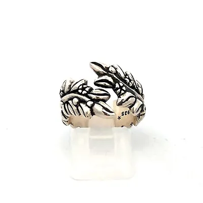 Designer Mignon Faget 925 Sterling Silver Jasmine Collection Flower Wrap Ring • $90