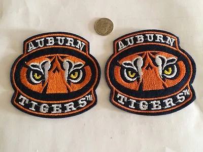 (2) Auburn  War Eagle  Tigers Vintage Embroidered Iron On Patch Lot  3  X 3   • $6.95