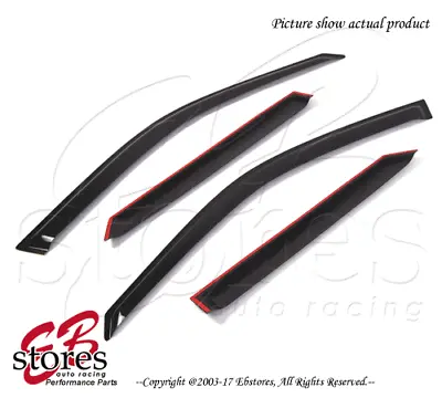 Black Tinted Out-Channel Vent Visor Deflector 4pcs For 2002-2005 Mazda Protege5 • $43.99