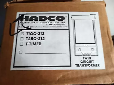 Hadco T100-212 100 Watt  Low Voltage Landscape Lighting Transformer Multi-Tap • $120