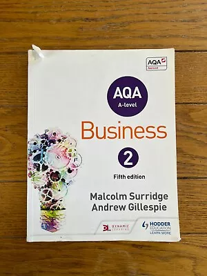 AQA A Level Business Year 2 Fifth Edition Text Book HODDER EDUCATION  • £9.99