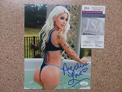 Angelina Love Signed 8x10 Photo JSA COA WWE AEW NXT TNA Authentic Auto Model  • $59.99