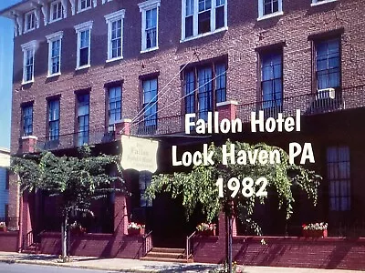 35mm Slide Fallon Hotel Lock Haven PA  - 1982 • £3.85