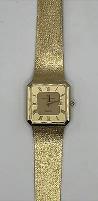 Lucien Piccard 14K Yellow Gold Watch • $4000