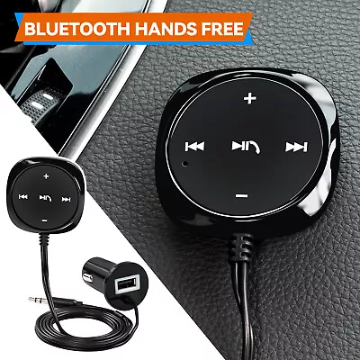 Car Audio Kit With 3.5mm Dongle USB Charger Bluetooth Receiver BT To Aux Adapter • $12.95