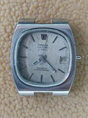 OMEGA Electronic F300hz Geneve Chronometer Men's Watch Vintage  Beige Dial • $150