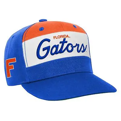 Youth Mitchell & Ness White/Royal Florida Gators Retro Sport Color Block Script • $27.99