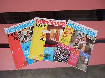 3 X HOMEMAKER Magazines May June & August 1978 • £3