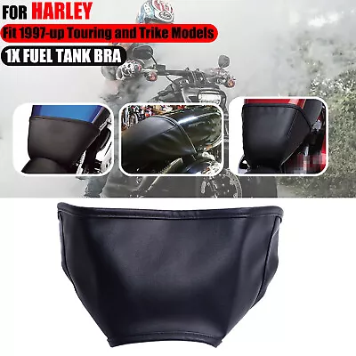 For Harley Road King Electra Glide Motorcycle Vinyl Fuel Tank Shield Bra Black • $17.98