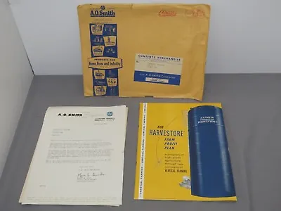 Vintage 1956 Harvestore System Sales Brochure Catalog Envelope & Letterhead RARE • $179.95