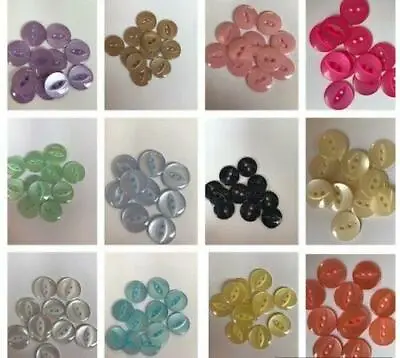 £1.95 • Buy Fish Eye Buttons - Various Colours And Sizes Available, Knitted, Baby Clothes