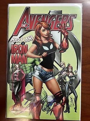 Avengers #8 J Scott Campbell Signed Mary Jane Variant  C  W/COA (2017) • $50