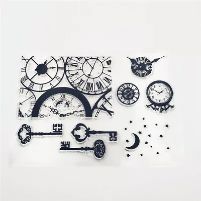 £2.74 • Buy Beach Ship Transparent Silicone Clear Stamps DIY Scrapbook Stamp Earth Owl Wolf