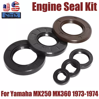 6pcs For 1973 - 1974 Yamaha MX250 MX360 MX 250 360 Engine Seal DT250 RT360 US • $29.99