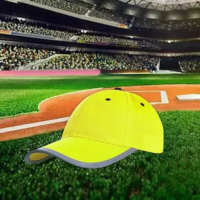 Safety Hat High Visibility Reflective Baseball Cap Bright Neon Color Reflective • $9.43