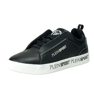 $249.99 • Buy Plein Sport  John  Black Slip On Fashion Sneakers Shoes 8 8.5 9.5 10 11