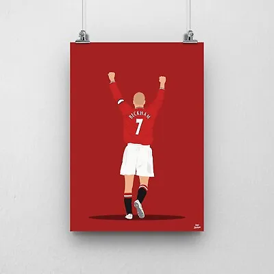 David Beckham Poster Manchester United Football Print • £6.50