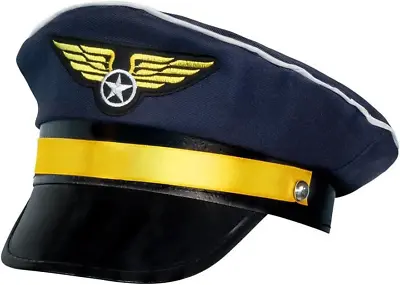 £10.99 • Buy BOLAND BV 01253 Airline Pilot Captain Crew Hat/ Cap Fancy Dress Accessory... 