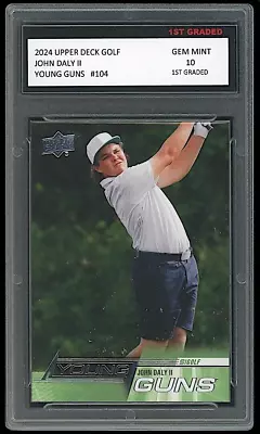 John Daly II 2024 Upper Deck Golf Young Guns 1st Graded 10 Rookie Card RC #104 • $62.99