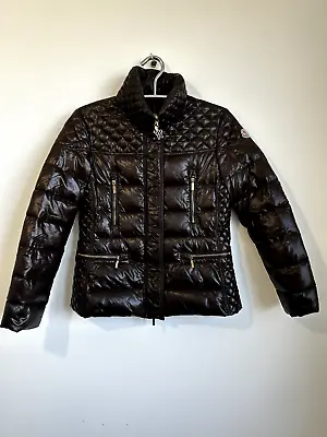 Moncler Women's Brown Puffer Jacket Size 4 • $161.49