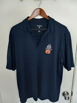 2014 BCS National Championship Auburn Polo Shirt Men's Large By Antigua • $13.16