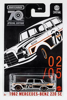 2023 Matchbox 70 Years SE #2 1962 Mercedes-Benz 220 SE SILVER METALLIC | FSC • $2.99