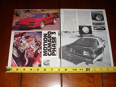 1984 Camaro Z28 Motion Performance Phase Iii - Original Article • $11.95