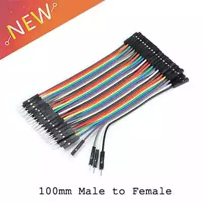 40pcs Jumper Wire Male To Female 10cm 40P 2.54mm For Breadboard Arduino • $5.01