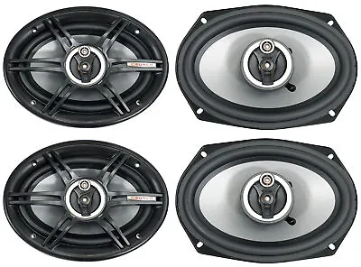 (4) Crunch CS693 6x9  Car Audio 3-Way Speakers 400 Watts Max • $58.90