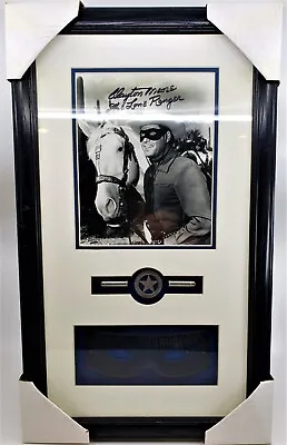 $295 • Buy RARE The Lone Ranger Framed Signed Clayton Moore Photo,Badge,Fake Bullets & Mask
