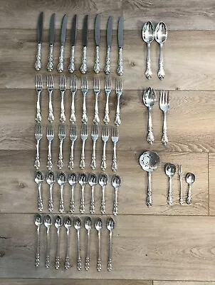 Melrose By Gorham Sterling Silver Flatware Set For 8 Service 49 Pieces Total • $2199.99