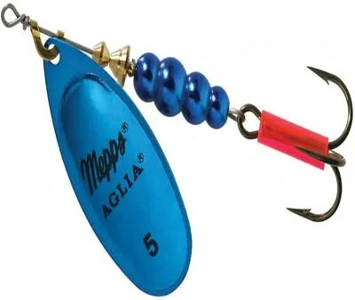 Mepps Aglia Plain Treble Fishing Lure Blue Platinum 1/2 Oz - B5 BLP • $9.59