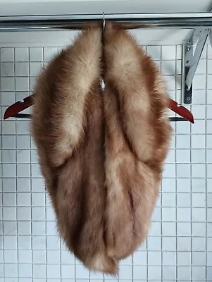 Women's Unisex Men's Genuine Russian Sable Fur Scarf Neck Warmer Coat Collar • $40