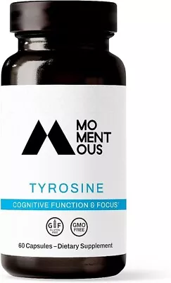 Momentous Tyrosine 60Capsules Dietary Supplement Serving Cognitive Focus 07/2025 • $14.45