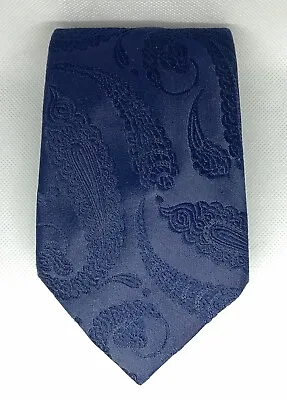 St Michael Mens Necktie Dark Blue Elegant Made In Britain • $12