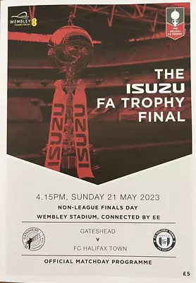 £9.99 • Buy Fa Trophy Final 2023 / Fa Vase Final 2023 Mint Condition Programme  *freepost*