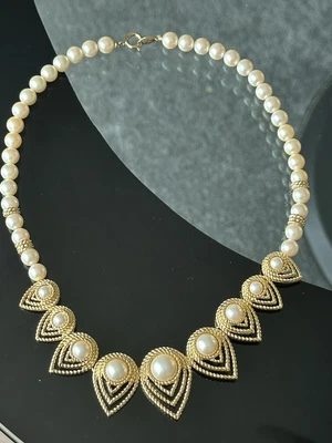 £75 • Buy Vintage  Trifari Pearl Necklace